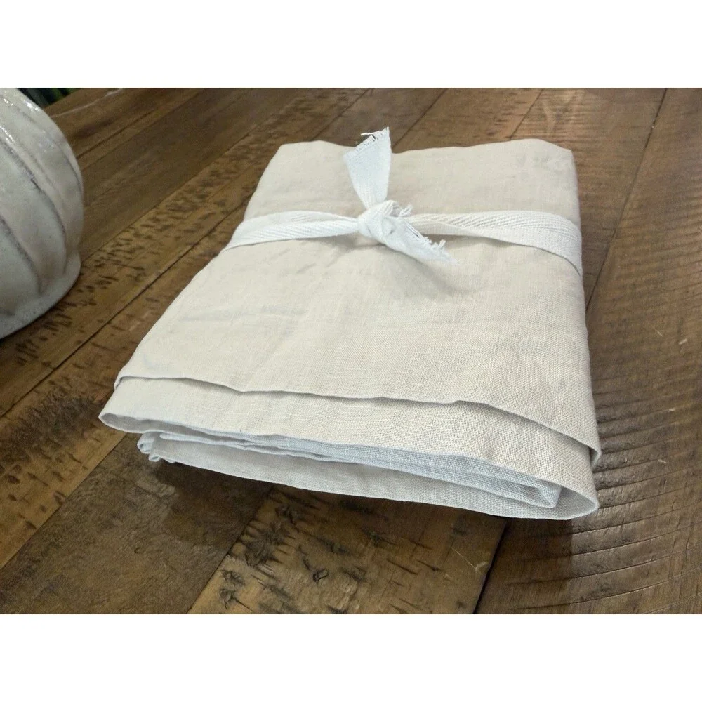 NWOT Quince King Set 2 Linen Pillowcases Natural Chambray